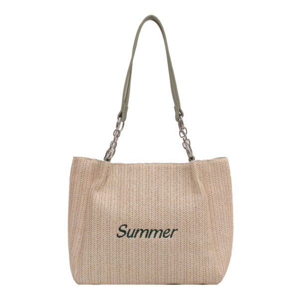 Large Capacity Woven Bag for Women - Autumn/Winter 2025 Niche Versatile Shoulder Tote, Fashionable Commuting Style