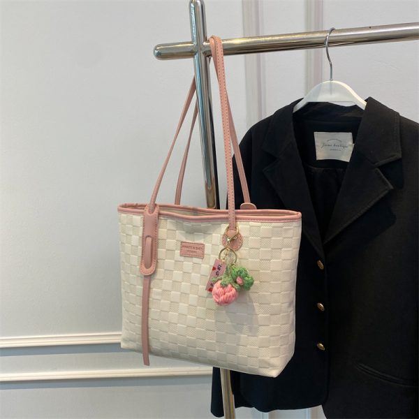 Large Women's Versatile Tote Bag - Spring/Summer 2025 Fashion Shoulder Bag for College Students, High Capacity Handbag