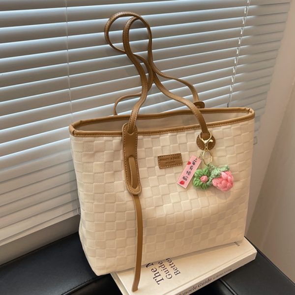 Large Women's Versatile Tote Bag - Spring/Summer 2025 Fashion Shoulder Bag for College Students, High Capacity Handbag