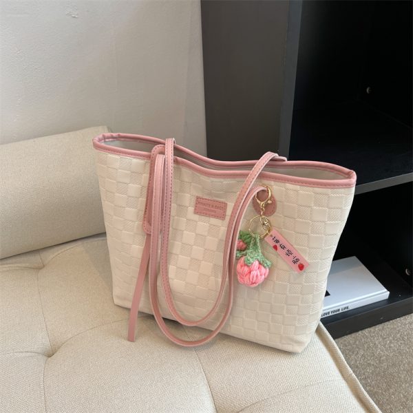 Large Women's Versatile Tote Bag - Spring/Summer 2025 Fashion Shoulder Bag for College Students, High Capacity Handbag