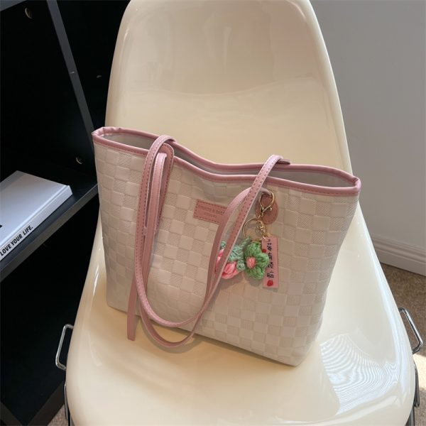 Large Women's Versatile Tote Bag - Spring/Summer 2025 Fashion Shoulder Bag for College Students, High Capacity Handbag