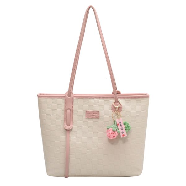 Large Women's Versatile Tote Bag - Spring/Summer 2025 Fashion Shoulder Bag for College Students, High Capacity Handbag