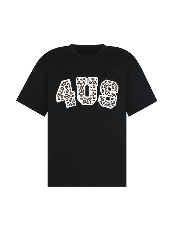 Leopard Print Graphic T-Shirt for Men and Women - Summer Trendy Loose Fit Round Neck Short Sleeve Top, Casual Y2K Style