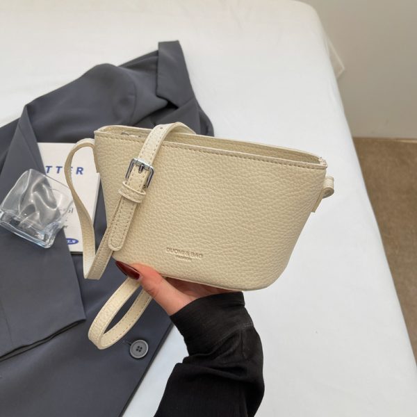 Light Luxury Zipper Bucket Bag for Women - 2025 High-End Crossbody Phone Bag - Summer Niche Style