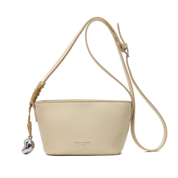 Light Luxury Zipper Bucket Bag for Women - 2025 High-End Crossbody Phone Bag - Summer Niche Style
