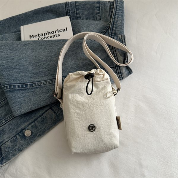 Lightweight Nylon Summer Bucket Bag for Women - 2025 Crossbody Style for Water Bottles, Cups, and Phones - Trendy and Functional