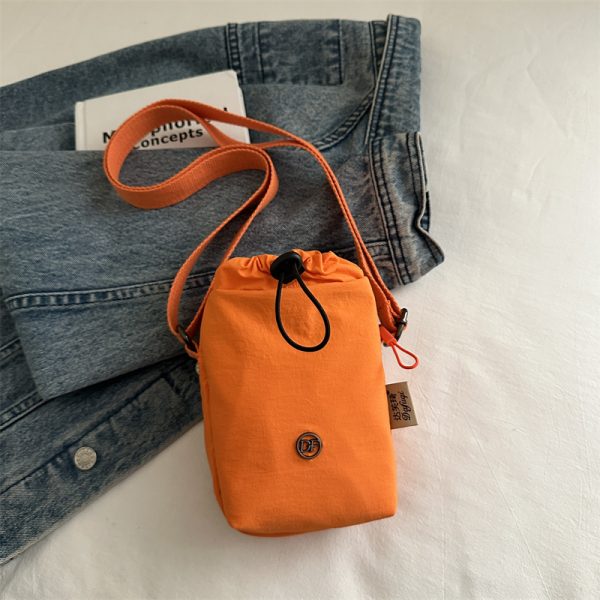 Lightweight Nylon Summer Bucket Bag for Women - 2025 Crossbody Style for Water Bottles, Cups, and Phones - Trendy and Functional