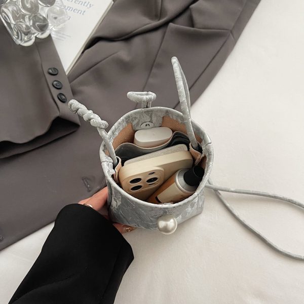 Lightweight Silver Mini Crossbody Phone Bag for Women - Summer 2025 Chinese Style Fashion Accessory