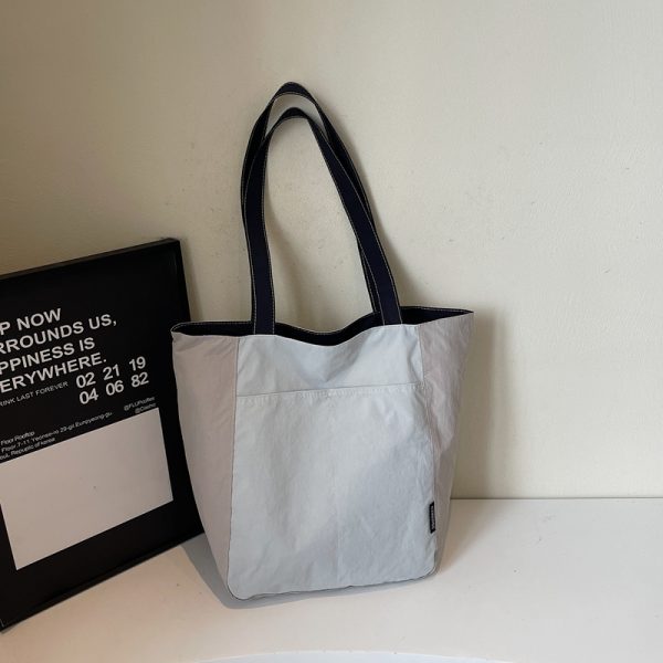 Lightweight Waterproof Nylon Tote Bag for Women - Large Capacity Commuter Shoulder Bag, Versatile Summer Essential