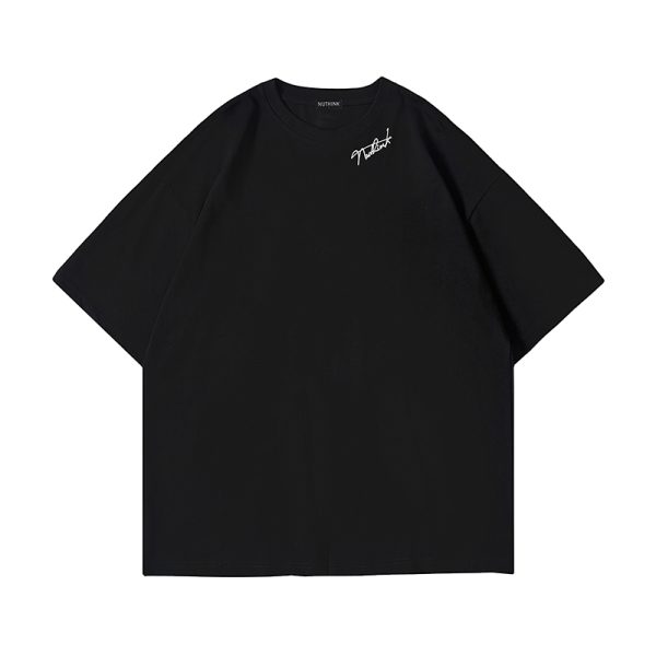 Loose Fashion Couple Outfit Short Sleeve T-Shirt for Men - Trendy Plus Size Summer Casual Wear