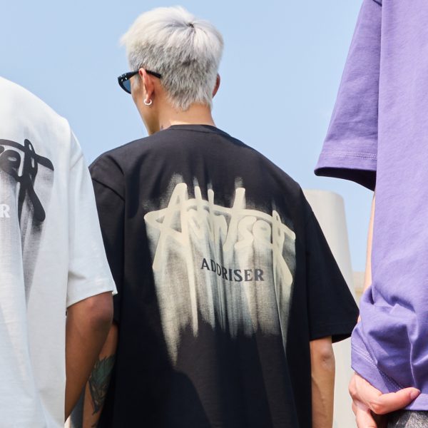 Loose Plus Size Trendy Letter Short Sleeve T-Shirt - Retro Print American Heavyweight Unisex for Summer 2025 Fashion