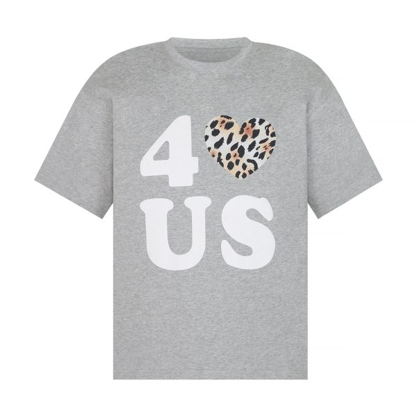 Loose Unisex Short Sleeve T-Shirt with Embroidered Heart - Summer Plaid Design, Trendy Casual Wear for Couples