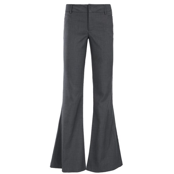 Low-Waist Straight-Leg Flared Casual Pants - Versatile Design for Effortless Style, Perfect for Y2K and Everyday Wear
