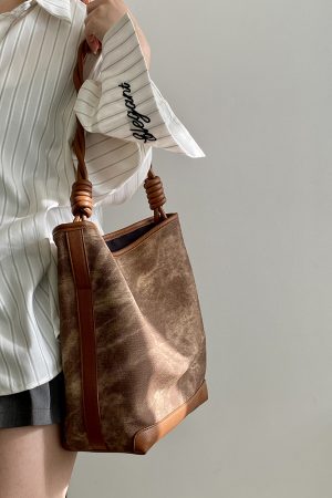 Melard Retro Commuting Tote Bag for Women - Large Handheld Shoulder Bag, 2025 Niche Design, Vintage Style
