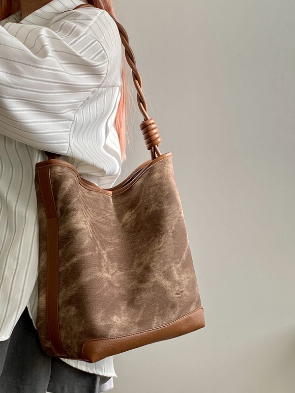 Melard Retro Commuting Tote Bag for Women - Large Handheld Shoulder Bag, 2025 Niche Design, Vintage Style