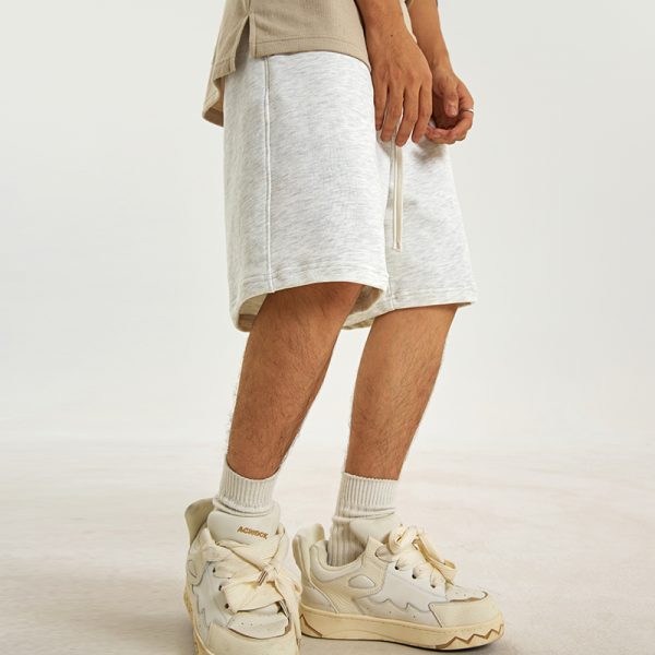 Men's American Style Gray Casual Loose Five-Point Shorts - Trendy Summer Fashion for a Relaxed Look