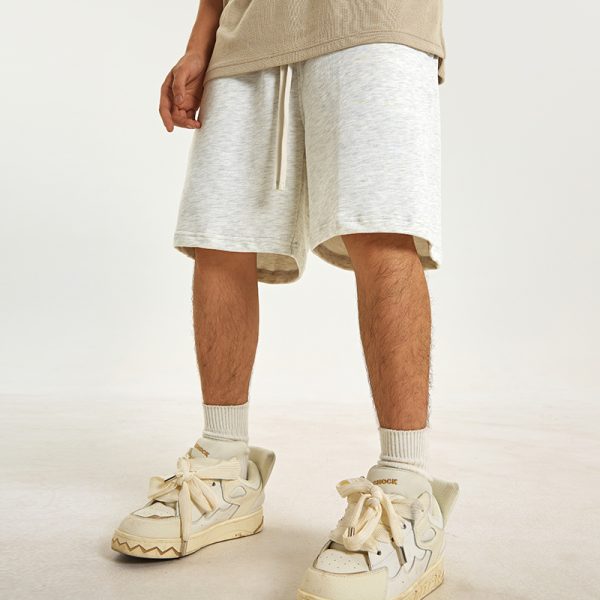 Men's American Style Gray Casual Loose Five-Point Shorts - Trendy Summer Fashion for a Relaxed Look
