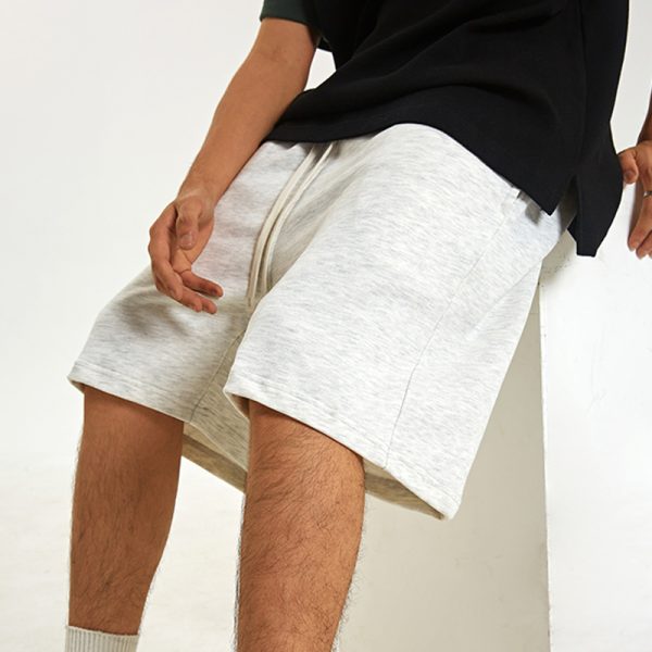Men's American Style Gray Casual Loose Five-Point Shorts - Trendy Summer Fashion for a Relaxed Look