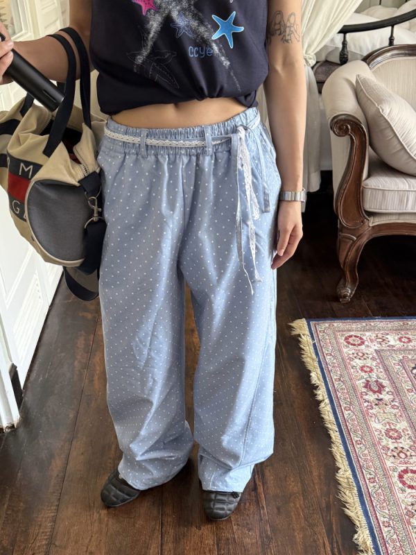 Men's Casual Straight-Leg Pants - Elastic Waist, Loose Fit, Summer Streetwear Sweatpants, American Style, Original Star Design