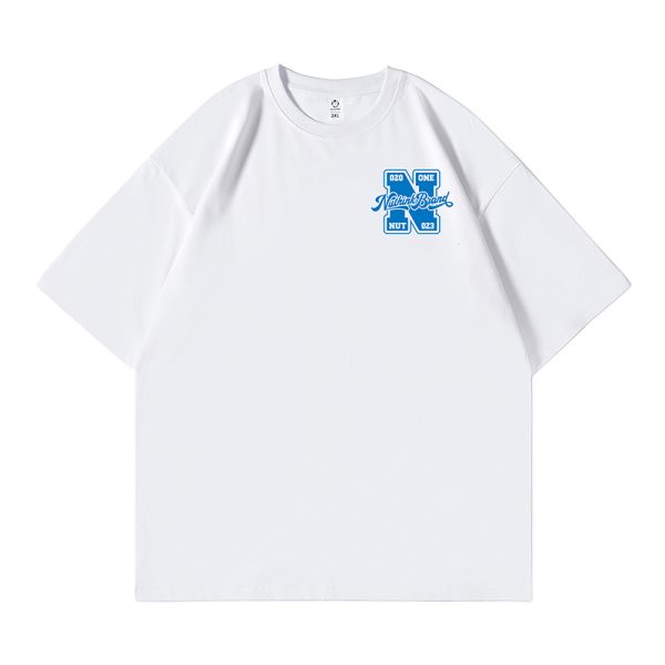 Men's Oversized Short-Sleeve T-Shirt in American Street Style, Plus Size, Summer Fashion, Casual Urban Look