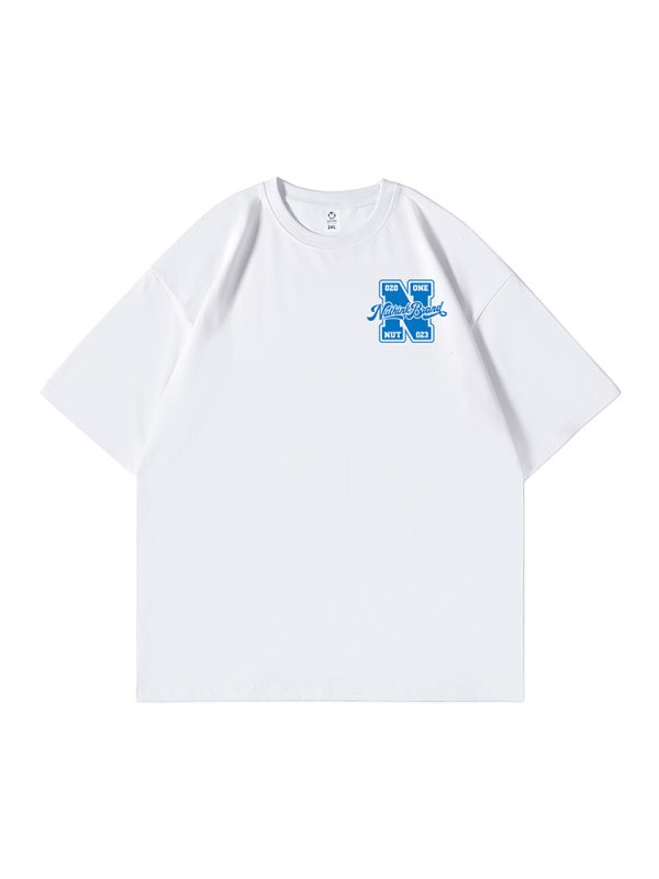 Men's Oversized Short-Sleeve T-Shirt in American Street Style, Plus Size, Summer Fashion, Casual Urban Look