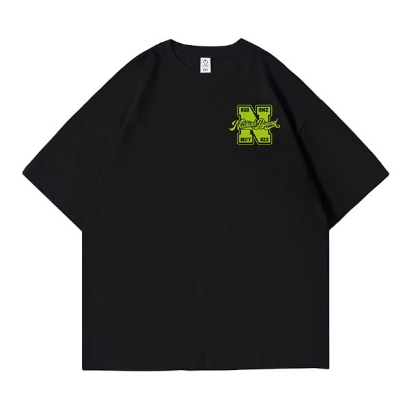 Men's Oversized Short-Sleeve T-Shirt in American Street Style, Plus Size, Summer Fashion, Casual Urban Look