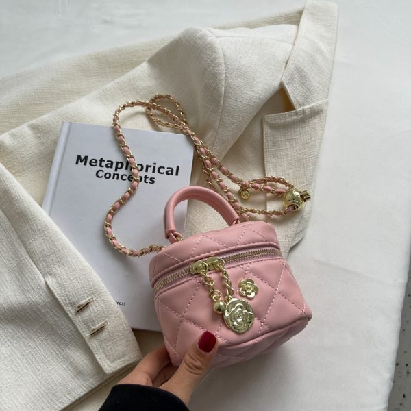 Mini Diamond Quilted Chain Bag for Women - Fashionable Spring/Summer 2025 Crossbody & Handbag, Versatile Style