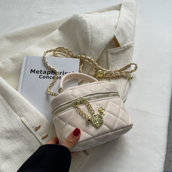 Mini Diamond Quilted Chain Bag for Women - Fashionable Spring/Summer 2025 Crossbody & Handbag, Versatile Style