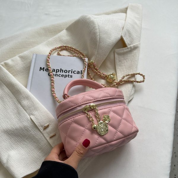 Mini Diamond Quilted Chain Bag for Women - Fashionable Spring/Summer 2025 Crossbody & Handbag, Versatile Style