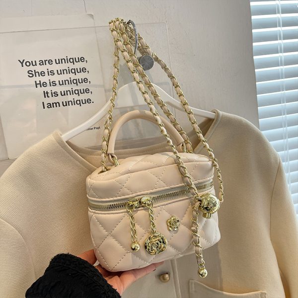 Mini Diamond Quilted Chain Bag for Women - Fashionable Spring/Summer 2025 Crossbody & Handbag, Versatile Style