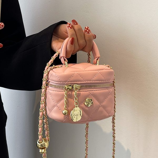 Mini Diamond Quilted Chain Bag for Women - Fashionable Spring/Summer 2025 Crossbody & Handbag, Versatile Style