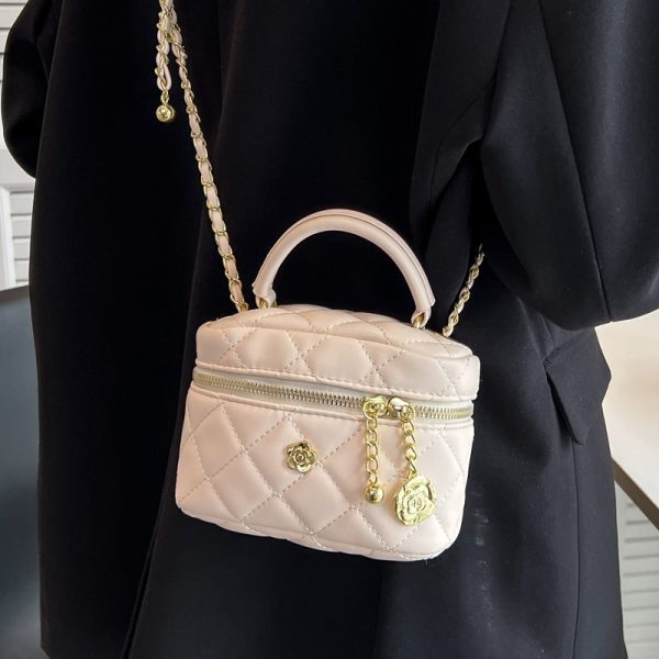 Mini Diamond Quilted Chain Bag for Women - Fashionable Spring/Summer 2025 Crossbody & Handbag, Versatile Style