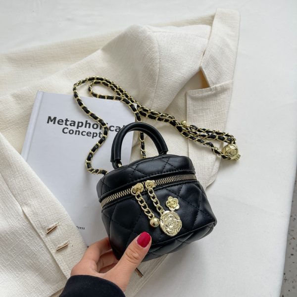 Mini Diamond Quilted Chain Bag for Women - Fashionable Spring/Summer 2025 Crossbody & Handbag, Versatile Style