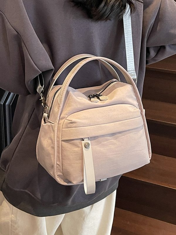 Minimalist Casual Single-Shoulder Canvas Crossbody Bucket Bag for Women - Trendy Summer 2025 Fashion Accessory