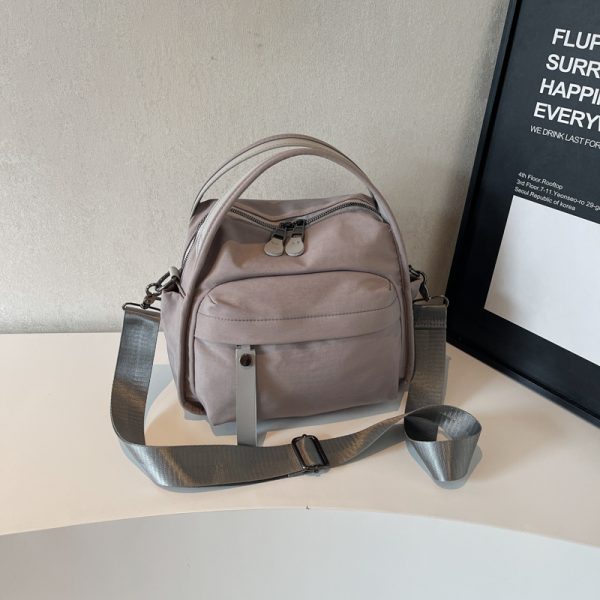 Minimalist Casual Single-Shoulder Canvas Crossbody Bucket Bag for Women - Trendy Summer 2025 Fashion Accessory