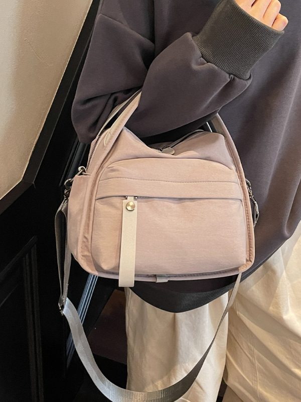 Minimalist Casual Single-Shoulder Canvas Crossbody Bucket Bag for Women - Trendy Summer 2025 Fashion Accessory