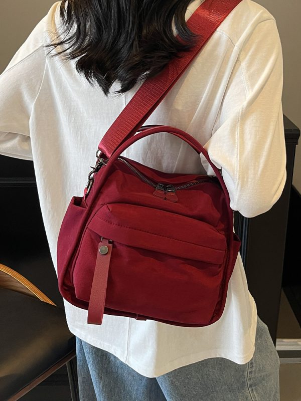 Minimalist Casual Single-Shoulder Canvas Crossbody Bucket Bag for Women - Trendy Summer 2025 Fashion Accessory