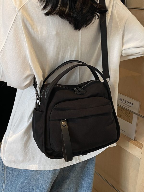 Minimalist Casual Single-Shoulder Canvas Crossbody Bucket Bag for Women - Trendy Summer 2025 Fashion Accessory