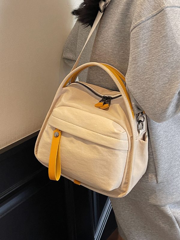 Minimalist Casual Single-Shoulder Canvas Crossbody Bucket Bag for Women - Trendy Summer 2025 Fashion Accessory