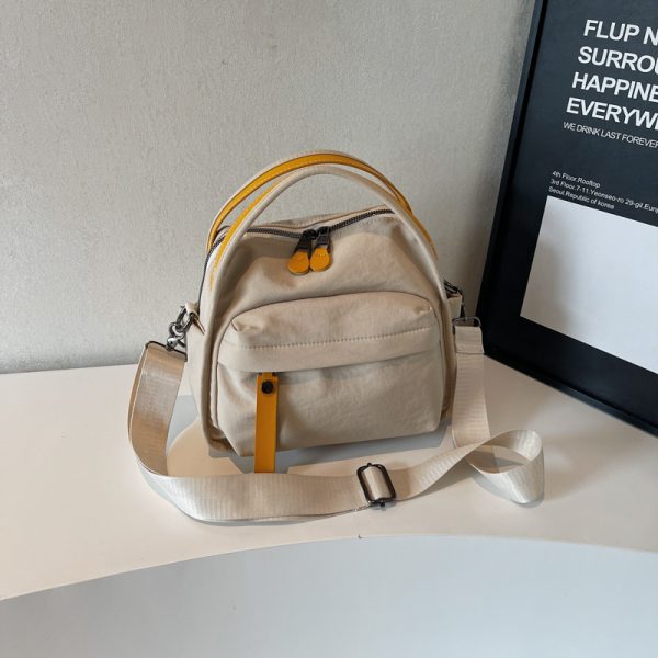 Minimalist Casual Single-Shoulder Canvas Crossbody Bucket Bag for Women - Trendy Summer 2025 Fashion Accessory