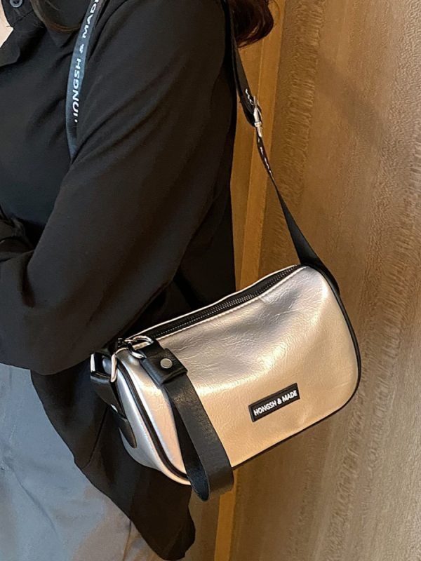 Minimalist Casual Wide Strap Square Bag for Women - Trendy 2025 Crossbody Bag with Versatile High-End Feel