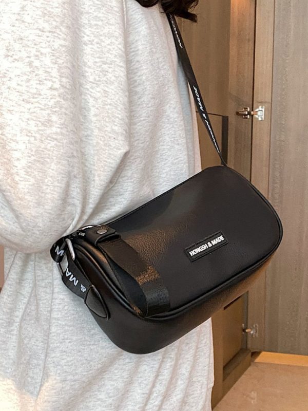 Minimalist Casual Wide Strap Square Bag for Women - Trendy 2025 Crossbody Bag with Versatile High-End Feel
