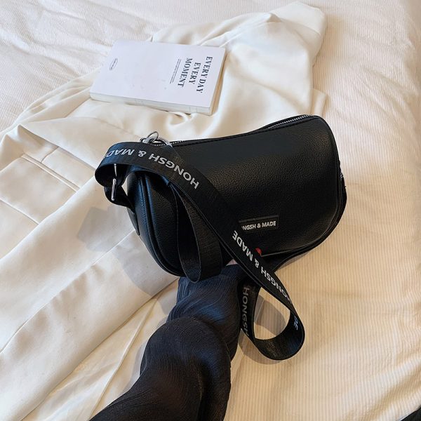 Minimalist Casual Wide Strap Square Bag for Women - Trendy 2025 Crossbody Bag with Versatile High-End Feel