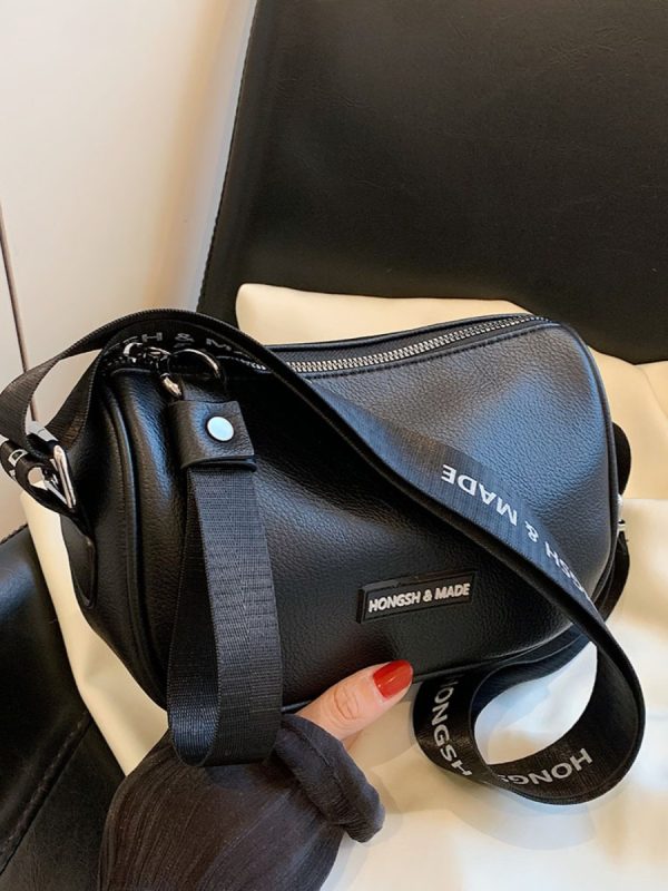 Minimalist Casual Wide Strap Square Bag for Women - Trendy 2025 Crossbody Bag with Versatile High-End Feel