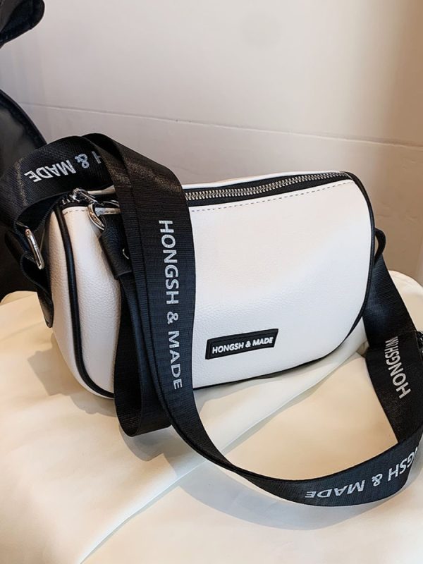 Minimalist Casual Wide Strap Square Bag for Women - Trendy 2025 Crossbody Bag with Versatile High-End Feel