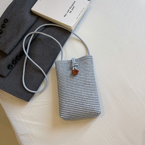 Minimalist Casual Women's Crossbody Bag, Korean Style Small Square Phone Bag, 2025 Summer Trendy Versatile Fashion Accessory