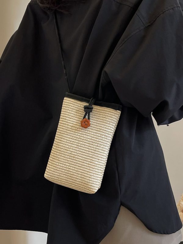 Minimalist Casual Women's Crossbody Bag, Korean Style Small Square Phone Bag, 2025 Summer Trendy Versatile Fashion Accessory