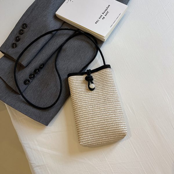Minimalist Casual Women's Crossbody Bag, Korean Style Small Square Phone Bag, 2025 Summer Trendy Versatile Fashion Accessory