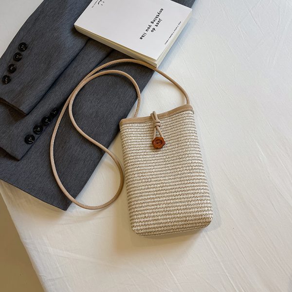Minimalist Casual Women's Crossbody Bag, Korean Style Small Square Phone Bag, 2025 Summer Trendy Versatile Fashion Accessory