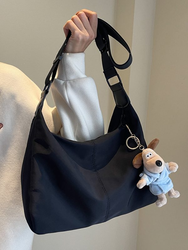 Minimalist High-End Textured Crossbody Shoulder Bag - Versatile Large-Capacity Design for Autumn/Winter 2025 Fashion